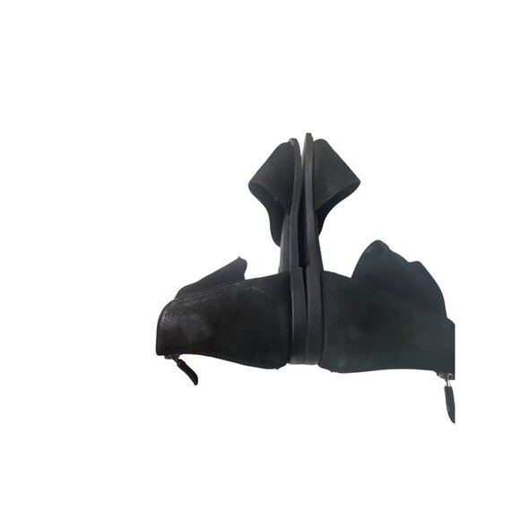 Eileen Fisher Womens Black Open-Toe Sandals Size 9.5 With Back Zipper Closure - Picture 7 of 7